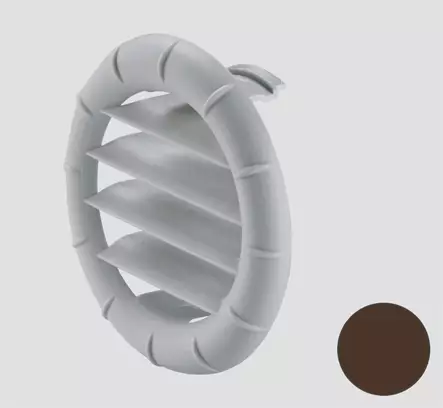 Truma suunnattava ritilä päätesuuttimeen tummanruskea - Ilmakeskuslämmityksen asennustarvikkeet - 14720 - 1