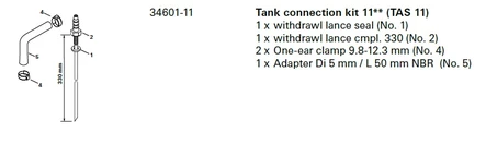 Truma liitossarja 11 polttoainesäiliöön, Combi D -F- - Lämmityslaitteiden asennustarvikkeet - 24040 - 2