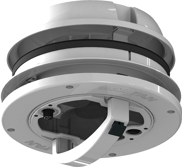 MaxxFan Dome Plus poistoilmaventtiili 12 V, valkoinen - Muut koriosat - 17580 - 1