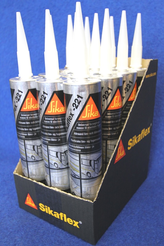 Sikaflex 221 vaaleanharmaa 300ml 1-K polyuretaaniliima- ja tiivistemassa - LIIMAT JA TIIVISTYSMASSAT - 7240 - 1