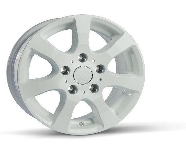 Tomason vanne TR3 Valkoinen 6J 14 ET30 5X112 1000kg - Perävaunun alustan varaosat - 11420 - 1