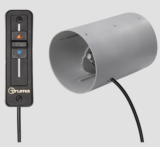 Truma suljettava suoraliitossuutin harmaa SP2 65/72 mm - Ilmakeskuslämmityksen asennustarvikkeet - 13480 - 1