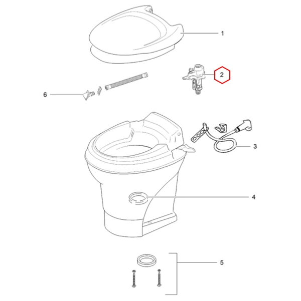 Thetford vesimoduli Aqua Magic V - Aqua Magic varaosat - 11650 - 1