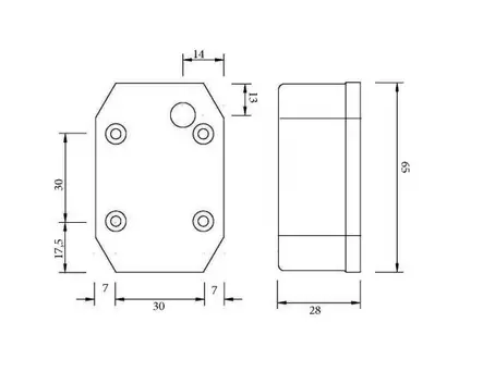 Aspöck flexipoint kumijalalla pun/valk Etuvalo flexipoint pun/valk johto 0,5 M - Aspöck - 11061 - 2