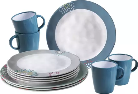 Brunner melamiiniastiasto Belfiore, liukueste, 16 osaa - Ruokailu ja kattaus - 8991 - 1