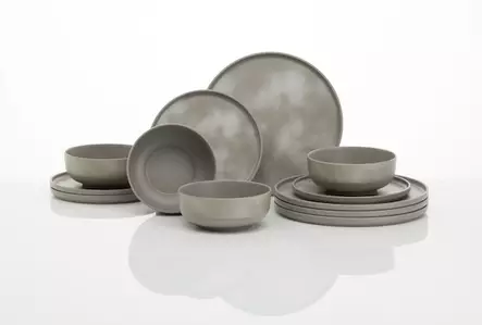 Flamefield melamiiniastiasto Pebble Sky, 12 osaa - Ruokailu ja kattaus - 21411 - 1