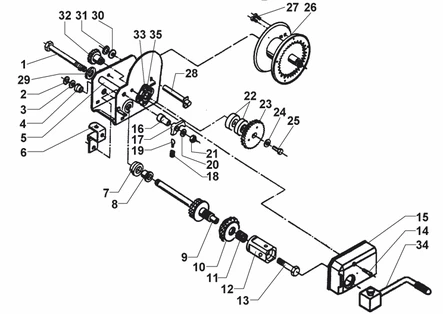 Bricka akselille 352976 1201A Vinssin - Varaosat - 24211 - 1