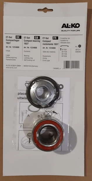 Kompaktilaakeri pakkaus 60x30, 1637 Laakeri, lukkorengas ja mutteri - Kompaktilaakerit - 2001 - 2