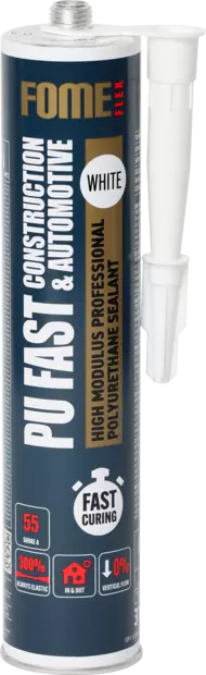 Fome Flex polyuretaaniliima- ja tiivistemassa Pu Fast, harmaa 310 ml - LIIMAT JA TIIVISTYSMASSAT - 23531 - 1
