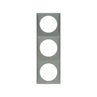 Berker kehys 3-osainen harmaa, reikä 42.5 mm - Sähkörasiat, pistokkeet - 651 - 1
