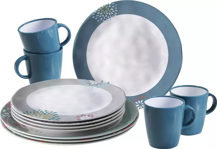 Brunner melamiiniastiasto Belfiore, liukueste, 16 osaa - Ruokailu ja kattaus - 8991 - 1