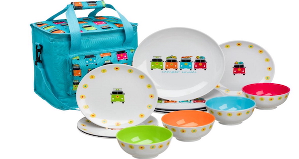 Flamefield melamiiniastiasto Camper Smiles, 13 osaa - Ruokailu ja kattaus - 21371 - 1