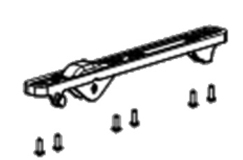 Kiinnityslevysarja Midi Heki, veivattavaan ja sähkökäyttöiseen, 2 kiinnityslevyä - Kattoluukut ja osat - 17661 - 1