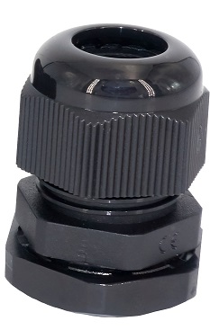 NDS musta johtoläpivienti aurinkopaneeliin, Ø 4-8mm johdolle - Aurinkopaneelisarjojen osat NDS - 12281 - 1