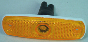 Sivuvalo keltainen upotettava 126x38mm - Hella/talmu/muut - 541 - 1