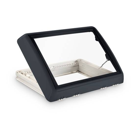 Dometic Midi Heki Style harmaa, 700x500 Veivillä, jatkuva ilmanvaihto - Kattoluukut ja osat - 12764 - 1