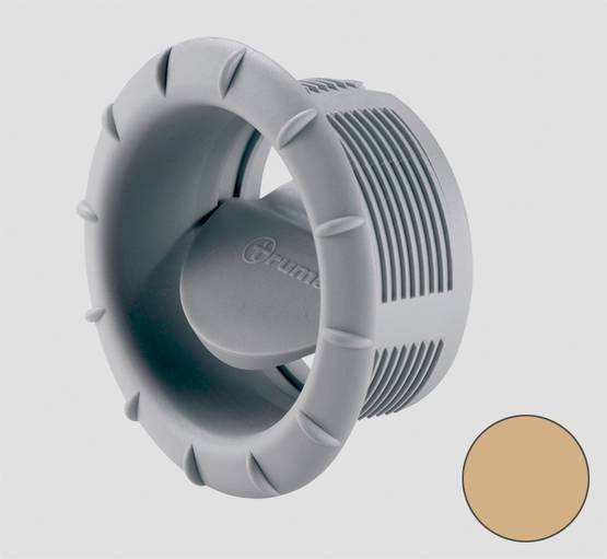 Truma päätesuutin 65/72 mm EN, beige - Ilmakeskuslämmityksen asennustarvikkeet - 14679 - 1