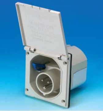 Sisäänottorasia 230V, valkoinen, CEE Upotettava, 1154210 - Sähkörasiat, pistokkeet - 612 - 1