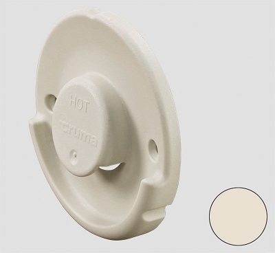 Truma seinäläpiviennin ulko-osa Varioheat E 2400, Boiler BGF WK, kermanvalkoinen - Lämmityslaitteiden asennustarvikkeet - 14322 - 1