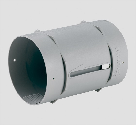 Truma suoraliitossuutin harmaa 65/72 mm WL - Ilmakeskuslämmityksen asennustarvikkeet - 13382 - 1