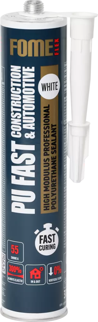 Fome Flex polyuretaaniliima- ja tiivistemassa Pu Fast, musta 310 ml - LIIMAT JA TIIVISTYSMASSAT - 23532 - 1