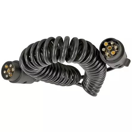 Jatkojohto spiraali 7-nap 1,75m Spiraali johto 1,75 muovi pistoke - Johtosarjat/Johdot - 10633 - 1