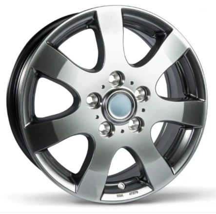 Tomason vanne TR3 Hyperblack Lackiert 6J 14 ET30 5X112 1000kg - Perävaunun alustan varaosat - 11423 - 1