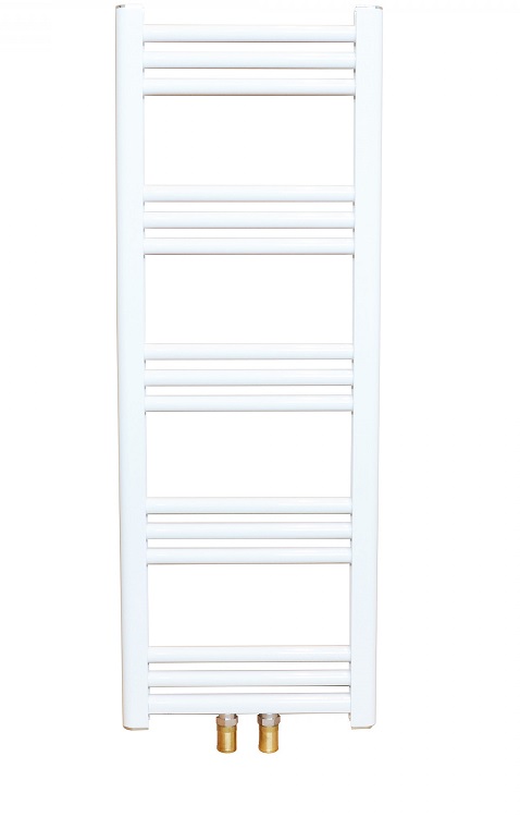 Alde pyyhekuivain valkoinen 840x300 mm, 250 W, ei termostaattia, liitokset 22 mm - NESTEKESKUSLÄMMITYS - 15183 - 1