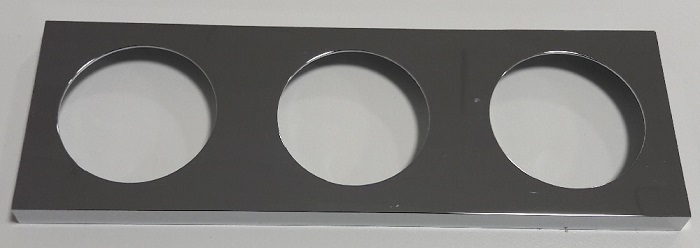 Berker kehys 3-osainen kromi kiiltävä - Sähkörasiat, pistokkeet - 11153 - 1