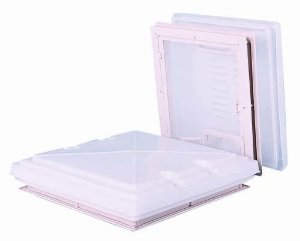 Kattoluukku 40x40 valk, hyttysverkko 24-56 mm paksuun kattoon, myymäläpakkaus - Kattoluukut ja osat - 9943 - 1