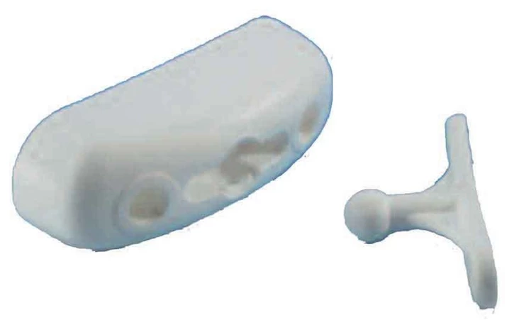 Oven aukipidin 2-osainen valkoinen - Ovien ja luukkujen osat - 25163 - 1