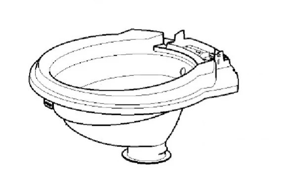 Thetford kulhon sisäosa C250 - Kasettikäymälöiden varaosat - 11503 - 1