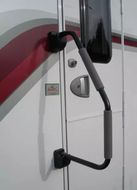 Milenco nousukahva Safety Hand Rail XL, ei lukittava, musta - Ovien ja luukkujen osat - 16834 - 1