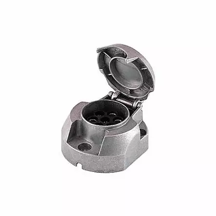 Pistorasia 7-napainen alumiini Pistorasia alumiini 7-napainen - Pistokkeet/Adapterit - 10624 - 1