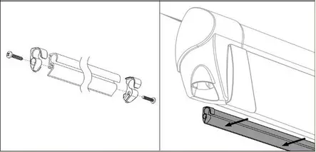 Thule kiinnityskisko Quickfit & Easylink, valkoinen - Markiisien seinät ja sarjat Thule - 7744 - 1