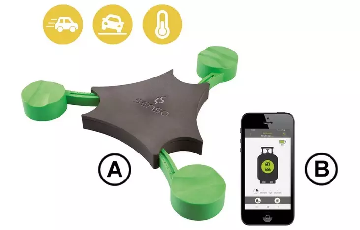 Gok kaasupullovaaka Senso4s PLUS Bluetooth, Android, iOS, paristokäyttöinen - Kaasujärjestelmän tarvikkeet - 16944 - 1