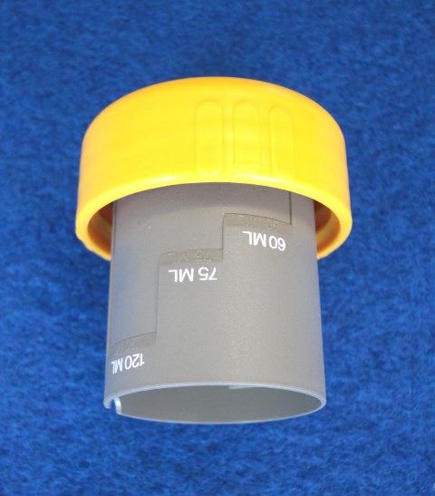 Thetford korkki/annostelukuppi, keltainen - Kasettikäymälöiden varaosat - 7924 - 1