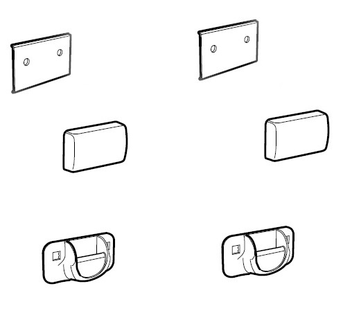 Thule pyörätelineen yläkiinnikepari G2 - Polkupyörätelineiden varaosat - 11204 - 1