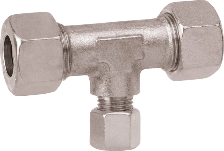 Gok T-liitin 10x8x10mm kaasuputkelle - Kaasujärjestelmän tarvikkeet - 294 - 1