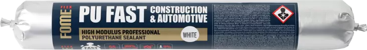 Fome Flex polyuretaaniliima- ja tiivistemassa Pu Fast, harmaa 600 ml - LIIMAT JA TIIVISTYSMASSAT - 23534 - 1