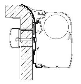 Thule kiinnityssarja Bürstner - Seinämarkiisien kiinnityssarjat - 1008 - 2
