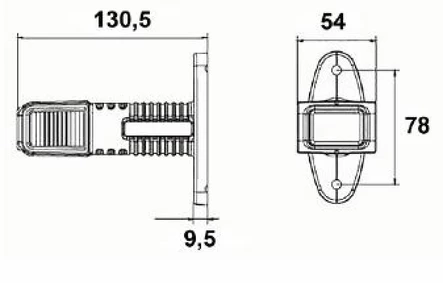 Sivuvalo puna/valkoinen led vas 12-24v - Aspöck - 25905 - 2