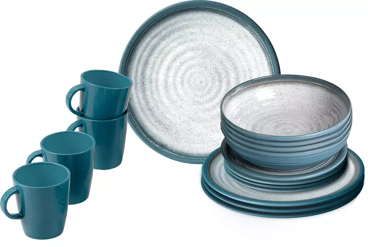 Brunner melamiiniastiasto Tuscany, liukueste, 16 osaa - Ruokailu ja kattaus - 18075 - 1