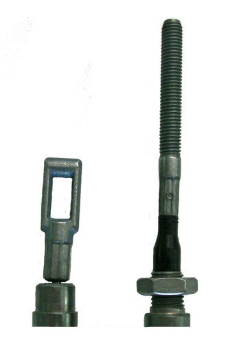 Jarruvaijeri 920/1145 mm M8 Silmukka/kierre al-ko, knott, bpw, peitz - Silmukka/kierre - 2085 - 1