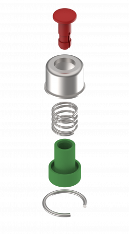 Kytkentän osoitin tappi Knott Knott kytkentänappi - Kitkakytkimet, lukot ja varaosat - 17296 - 1