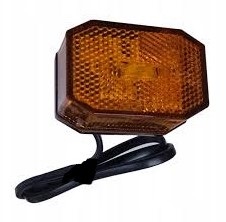 Aspöck sivuvalo keltainen led 9-33v Sivuvalo Aspöck led 0,5m dc johto - Aspöck - 11306 - 1