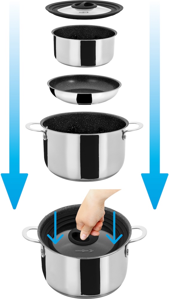 Brunner kattilasarja Academy Vacum 5+1 Ø 22 - Ruoan valmistus ja säilytys - 23266 - 1