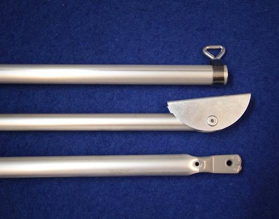 DWT pystytanko 25x1 mm, alumiini, Bora Air Bora Air Koot 1 ja 2, -260 - Telttojen lisäputket ja sarjat - 6894 - 1