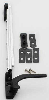 Aukipidin, salpa, vasen 230mm, ruuvikiin 09.00.162.00.00.01.000, Polyplastic - HOBBY VARAOSAT - 8684 - 1