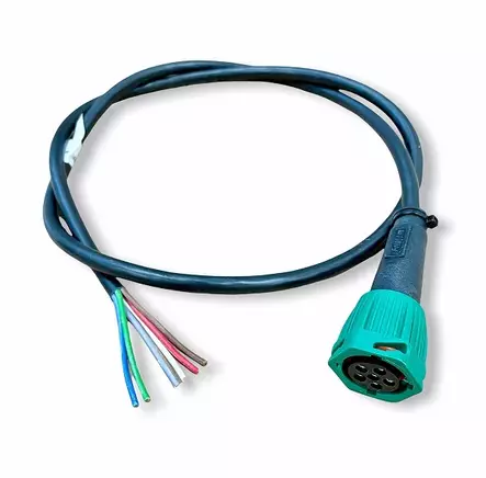 Bajonet liitin 6-nap oikea/vasen 1M-johto Bajonet liitin 6-nap vihreä - Pistokkeet/Adapterit - 16567 - 1